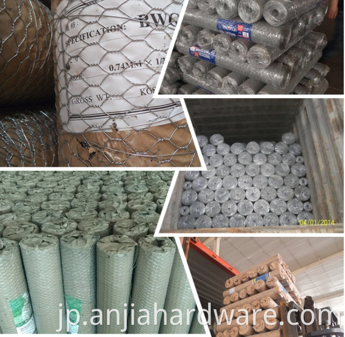 loading of hexagonal wire mesh